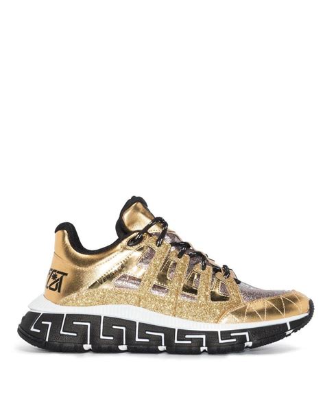 versace glittering shoe for men|versace greek sneakers.